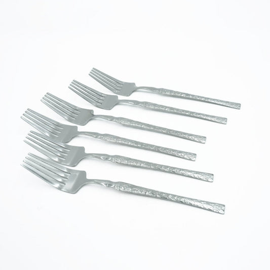 97749-06 Stainless Fork 6PC Set Silver, 20cm (H)