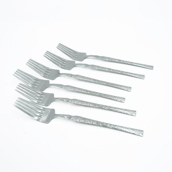 97749-06 Stainless Fork 6PC Set Silver, 20cm (H)