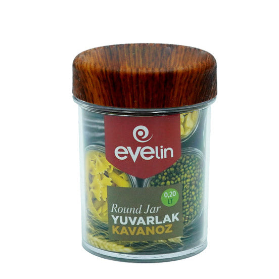 10826-M Evelin Round Jar 0.20L