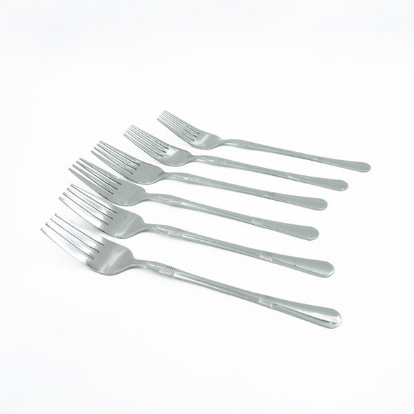 97748-06 Stainless Fork 6PC Set Silver, 20cm (H)
