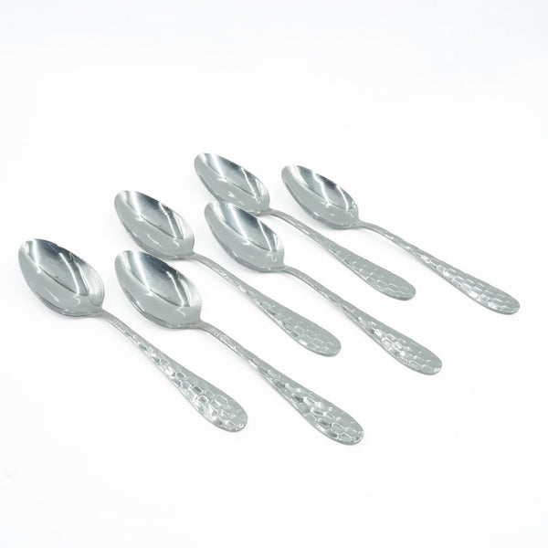 97752-03 Stainless Spoon 6PC Set Silver, 20cm (H)
