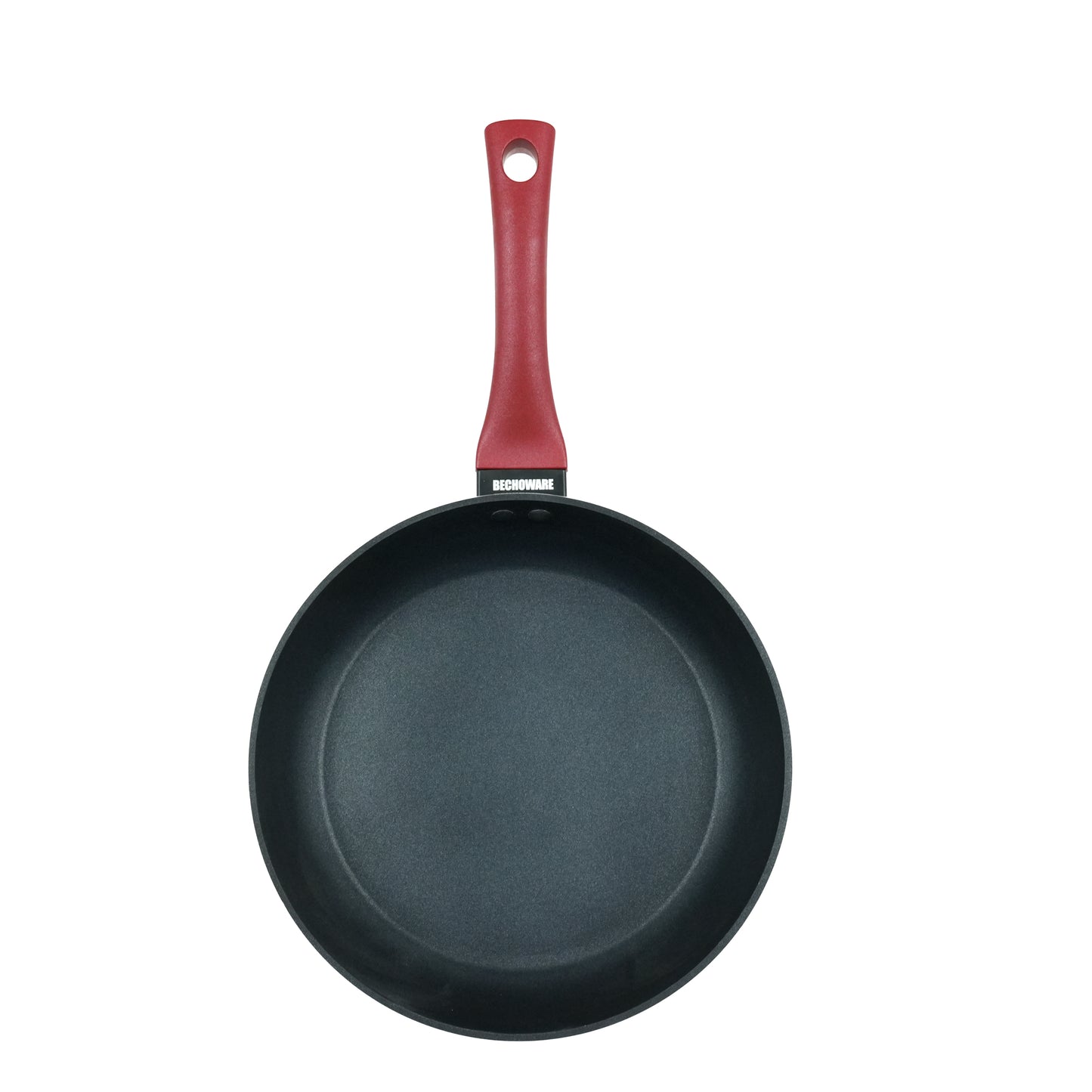 Bechoware Non-Stick Forged Fry Pan – Red Aluminum Frying Pan with Durable Coating and Ergonomic Handle – Ideal for Everyday Cooking and Searing