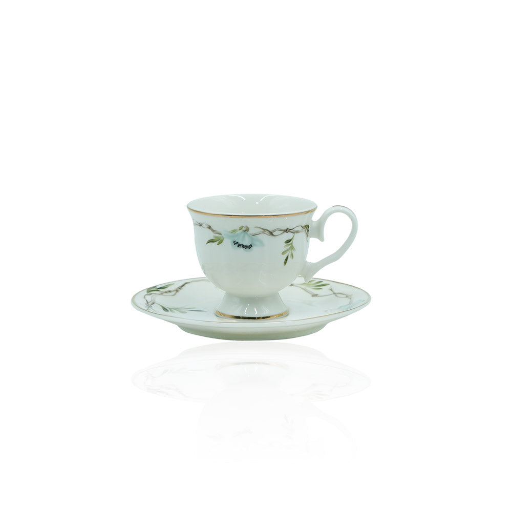 MK-414 Turkish Coffee Cup & Saucer Set 12 pcs