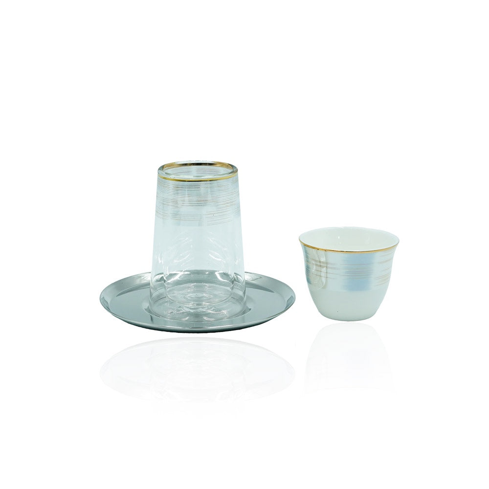 MK-421 Tea & Cawa  Cup Set 18PC