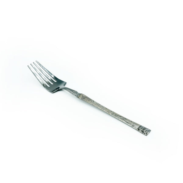 97754-15 Stainless Fork  6PC Set Black 15 cm