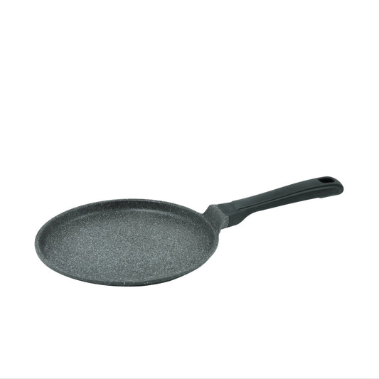 GV-322 Crepe Pan – 24cm Non-Stick Granite Coated Flat Griddle with Ergonomic Handle – Ideal for Perfectly Even Crepes and Pancakes