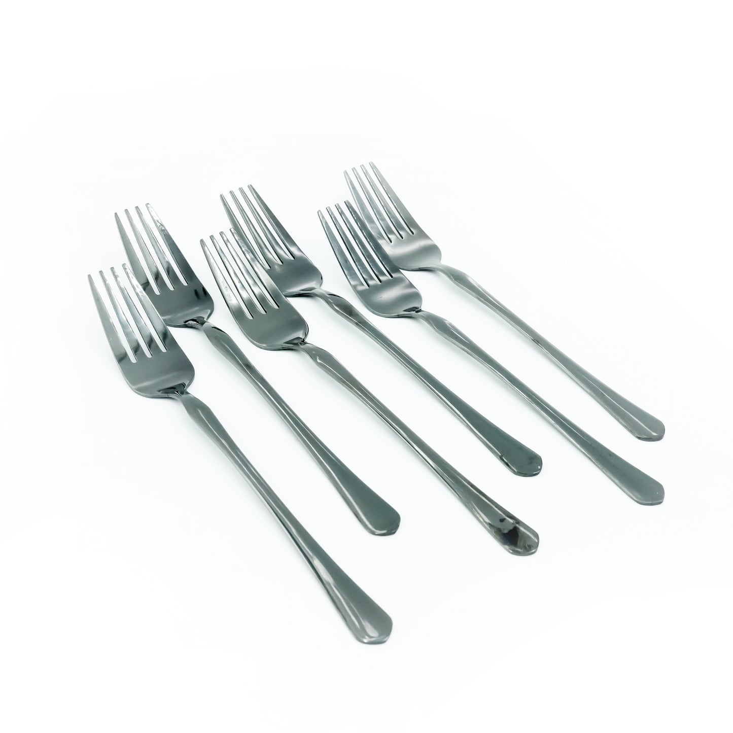 97753-11 Stainless Fork 6PC Set Black 15cm