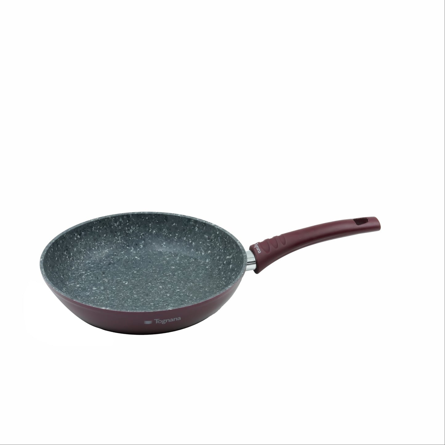 Tognana Aluminum Fry Pan – Non-Stick Marble Coated Frying Pan with Soft-Touch Handle for Effortless Everyday Cooking