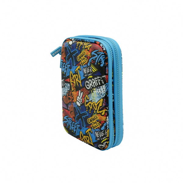 MXZPCCYP Maxi Double Zipper Pencil Case – Cyan