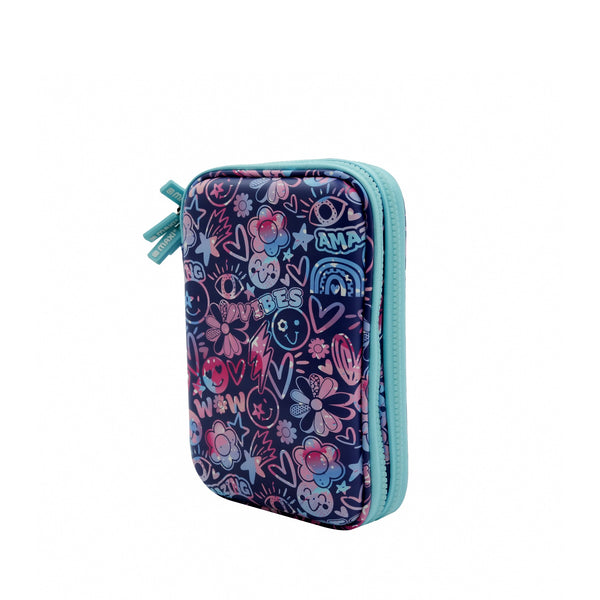 MXZPCTP Maxi Double Zipper Pencil Case – Turquoise