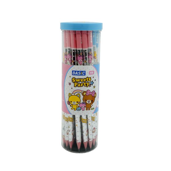 PR-3 Basic Sweets Party Pencil – 36 Pieces – Jar Pack