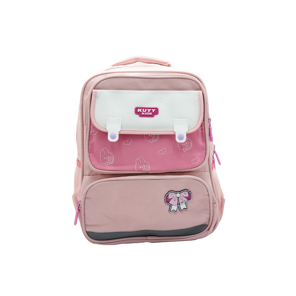 SL-236-B-G School Bag –  Pink & White Design