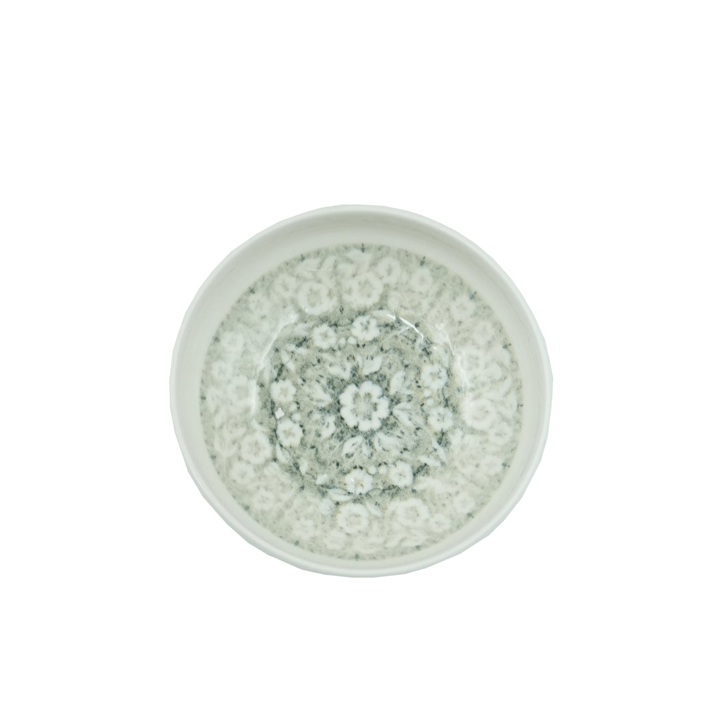 D7 Lyon Porcelain Bowl – 14cm – Elegant Floral Marble Design