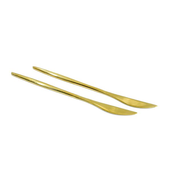 97747-01 Stainless Knife 6PCS Set Gold 24cm