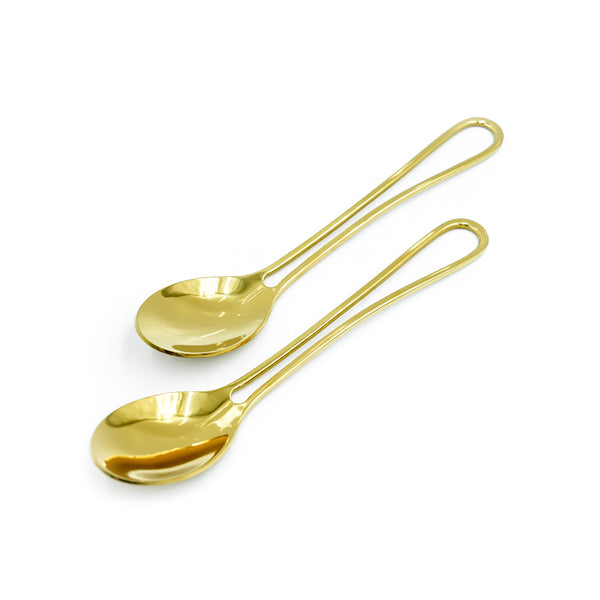 97747-09 Stainless Spoon 6PC Set Gold - 20 cm