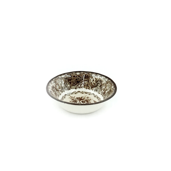 SH52462 Divine Brown Cereal Bowl – 6.2 Inches – Elegant Vintage Floral Design