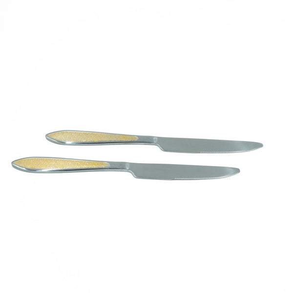 97745-19 Stainless Knife 6 Piece Set - Gold and Silver, 22cm