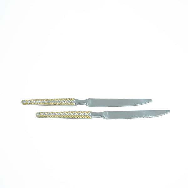 97741-04 Stainless Knife 6-Piece Set - Gold and Silver, 23cm