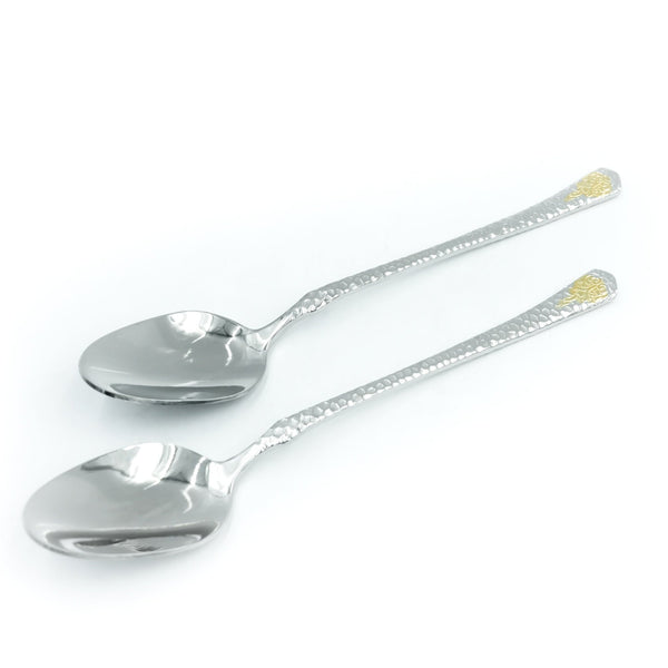 97746-08 Stainless Spoon 6-Piece Set - Gold and Silver, 22cm