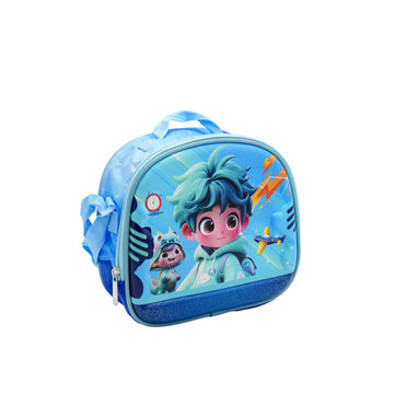 LB-2588-B Lunch Bag – Cartoon Boy & Airplane Design