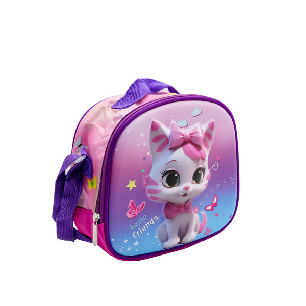 LB-2586-G Lunch Bag – Cartoon Kitty “Hello Friends” Design