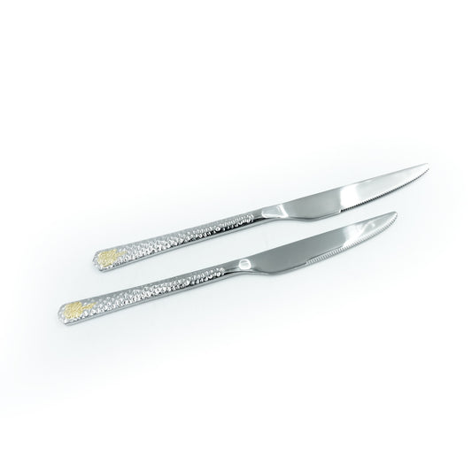97746-11 Stainless Knife 6-Piece Set - Gold and Silver, 24cm