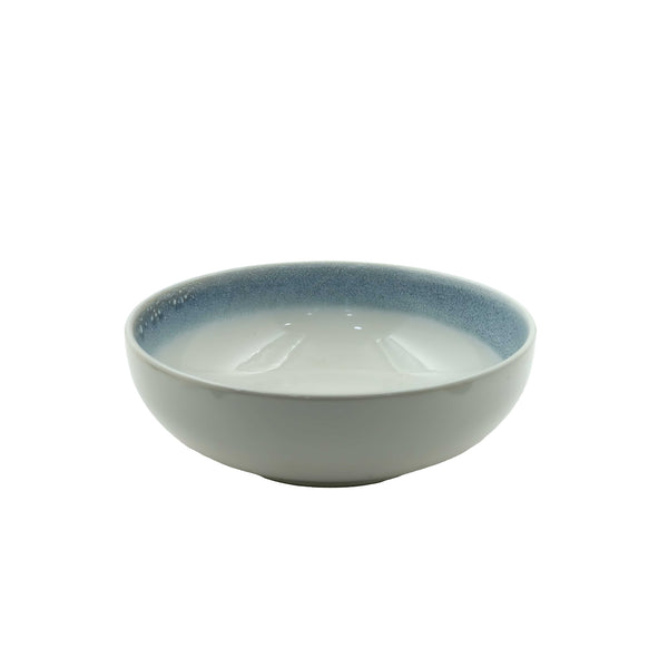 99583-04 – Ceramic Bowl 25.4 cm – White with Blue Gradient Interior