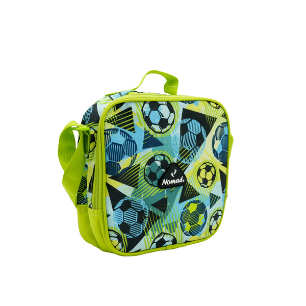 ND-LB16GL Nomad Kids Primary Lunch Bag – Soccer Print Design