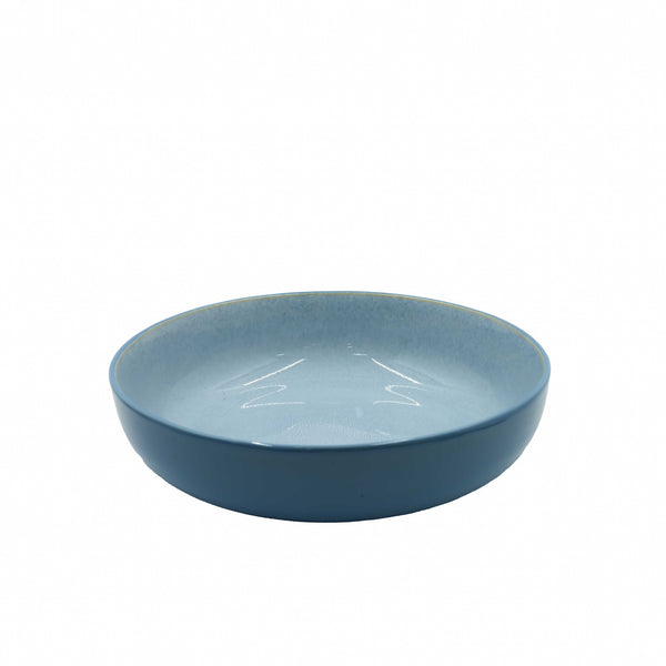 99583-07 – Ceramic Bowl 30.5 cm – Matte Blue with Textured Interior Finish
