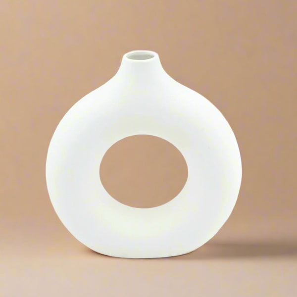 Modern Ceramic Flower Vase – 22 cm Diameter – VV023"