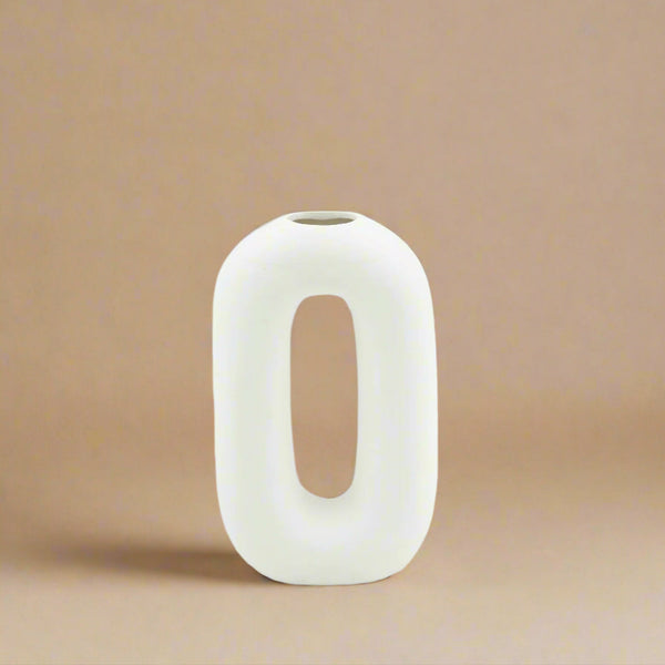 Modern Ceramic Flower Vase – 13 cm (W) x 20 cm (H) – VV059"