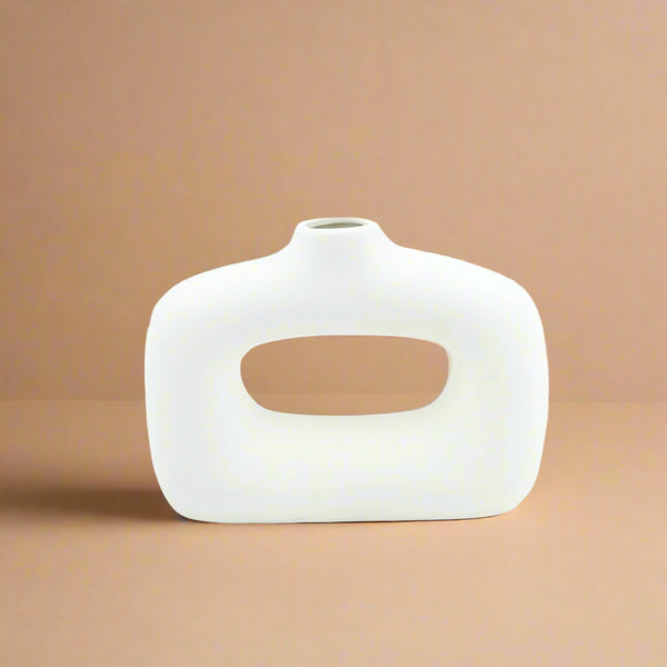 Contemporary Ceramic Flower Vase – 20 cm (W) x 14 cm (H) – VV053"