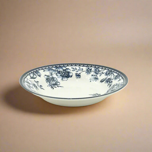 Rhapsody Soup Plate – Dark Blue Floral Design – 9.1 Inches – CL-1913-SP