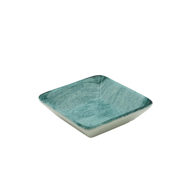 SR125-783L – Ceramic Square Deep Bowl 12 cm – Green