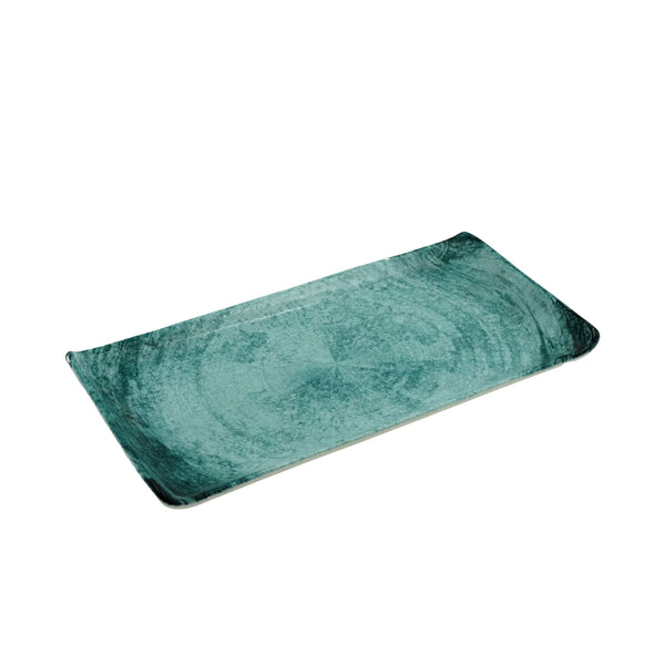 SR160-783L – Ceramic Rectangular Serving Plate 24 cm – Green
