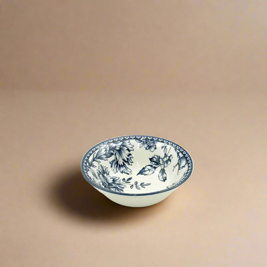 Rhapsody Cereal Bowl – Dark Blue Floral Design – 6 Inches – CL-1913-CB