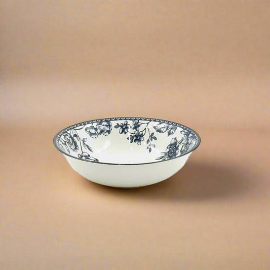 Rhapsody Salad Bowl – Dark Blue Floral Design – 9.2 Inches – CL-1913-BB