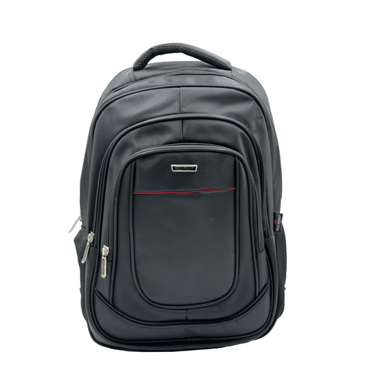 Backpack – Durable Multi-Zipper School & Travel Bag with Padded Handle – Black – DG6807
