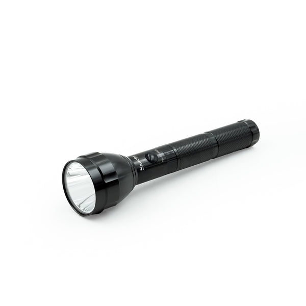 Rechargeable LED Flashlight –CREE LED, 100,000 Hrs Life, Shock & Water Resistant – Black Metal Body-NL-TOR-3505