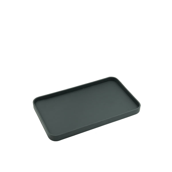Leather Rectangle Tray – Black PU Finish – 50cm (L) × 30cm (W) – Elegant Decorative Serving Tray
