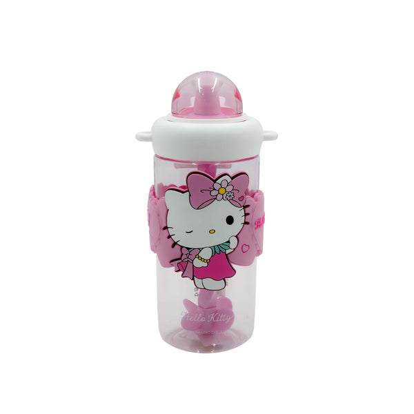 99610-06 – Thermos Water Bottle 620 ml – Pink  with Straw & Strap