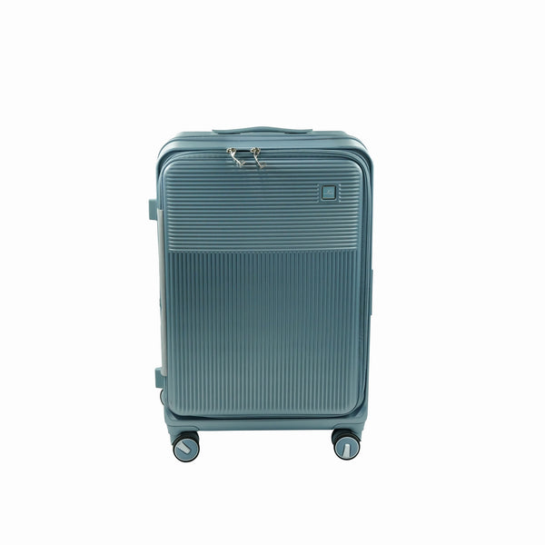 Leavesking Trolley Bag – Dark Silver Hard Shell Luggage TSA Lock & Spinner Wheels – Small, Medium & Large Sizes – TLK5758-3
