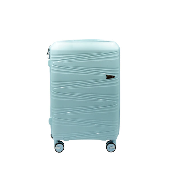 PP09 Trolley Case – Light Blue Hard Shell Luggage with TSA Lock & 8 Spinner Wheels – Available in 20", 24" & 28" Sizes