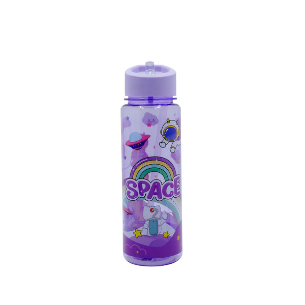 DIN05/04 – Water Bottle  – Purple Space Theme with Straw Lid