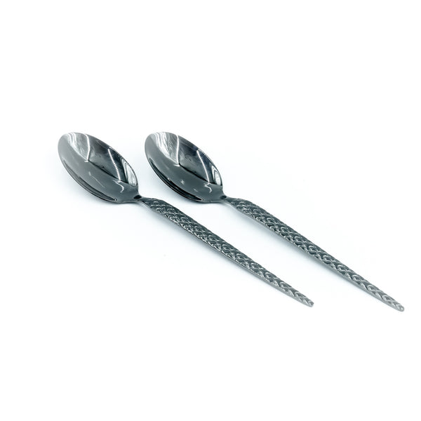 97740-19 Stainless Spoon 6-Piece Set 1 - Black, 12cm