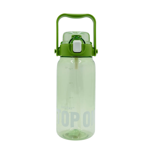 99610-18 – Thermos Water Bottle – 1500ml Green with Straw, Flip Lock Lid & Carry Handle