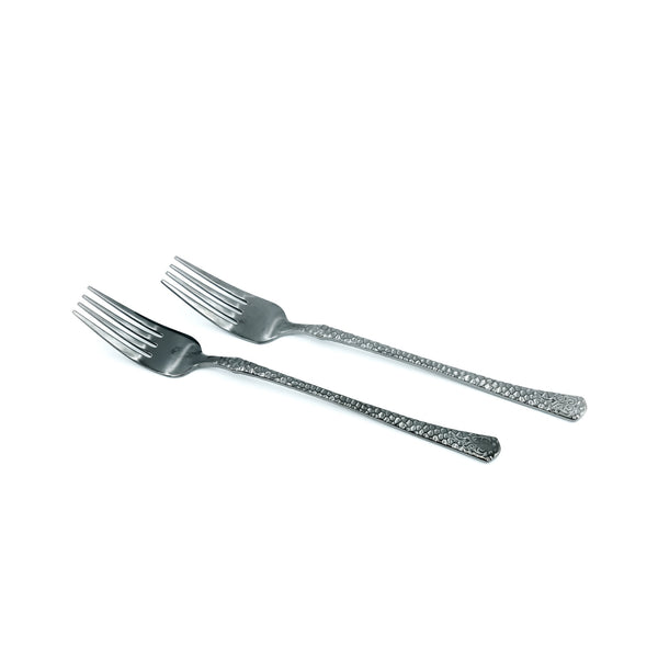 97746-06 Stainless Fork 6-Piece Set - Black, 16cm