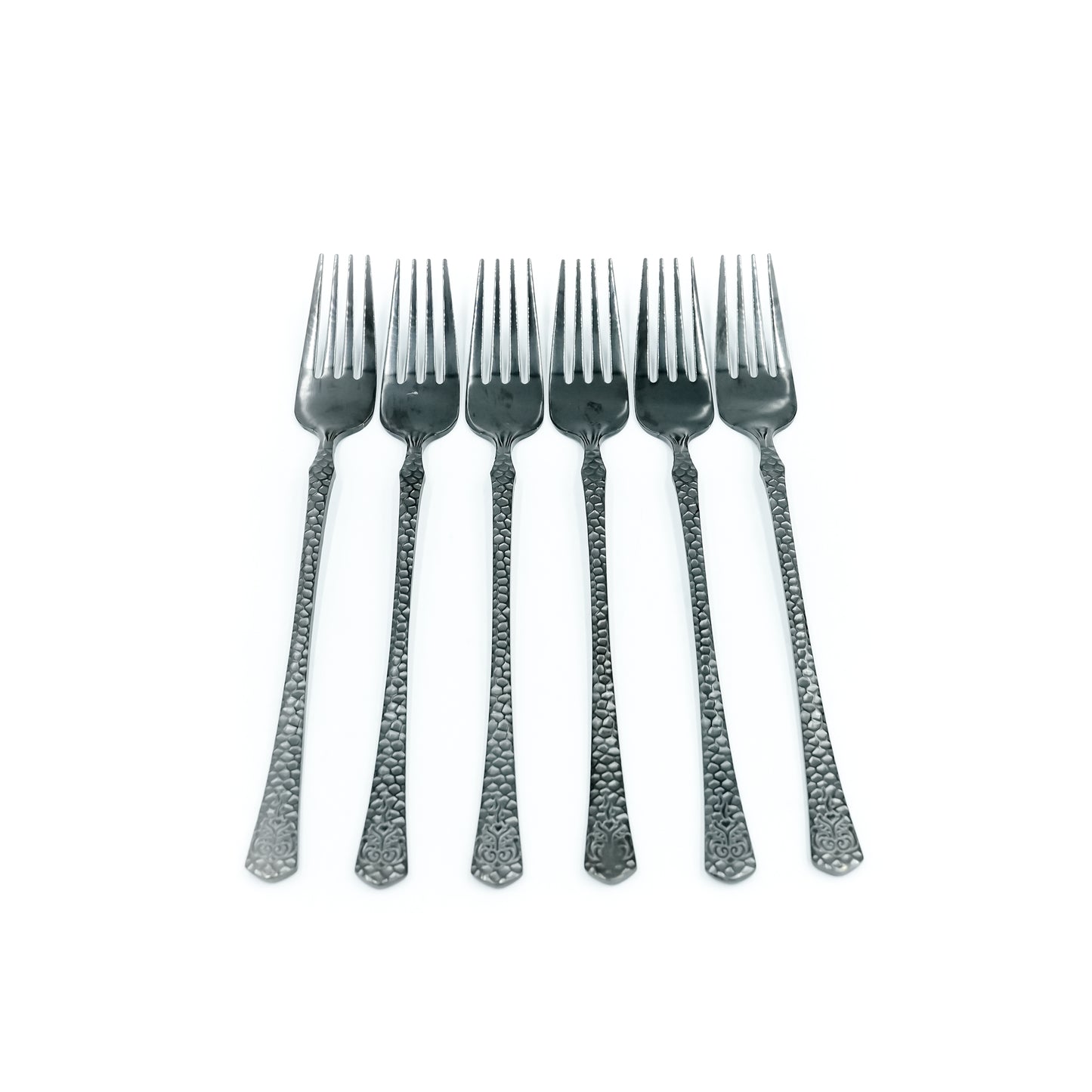 97746-05 Stainless Fork  6-Piece Set - Black, 22cm