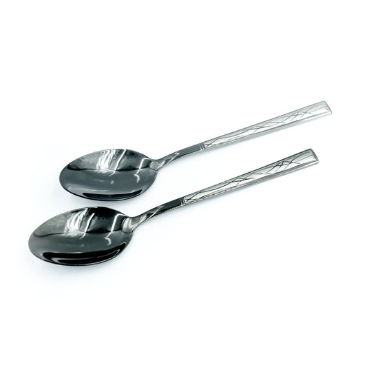 97745-13 Stainless Spoon 6-Piece Set - Black, 21cm