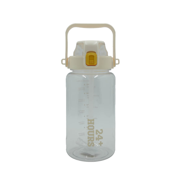 99610-09 – Thermos Water Bottle – 1500ml Beige with Straw, Flip Lock Lid & Carry Handle
